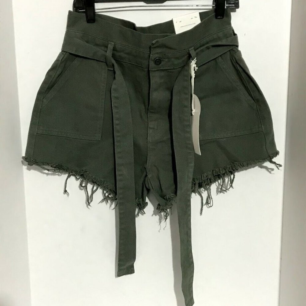 New KanCan Estilio Hi Rise Jean Shorts Womens